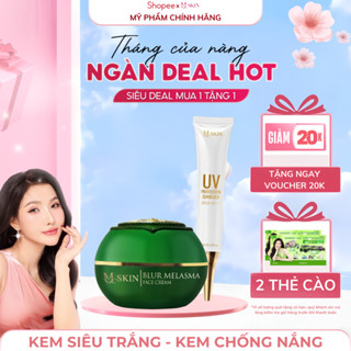 Combo kem nám siêu trắng MQ SKIN phiên bản nâng cấp Và Kem chống nắng