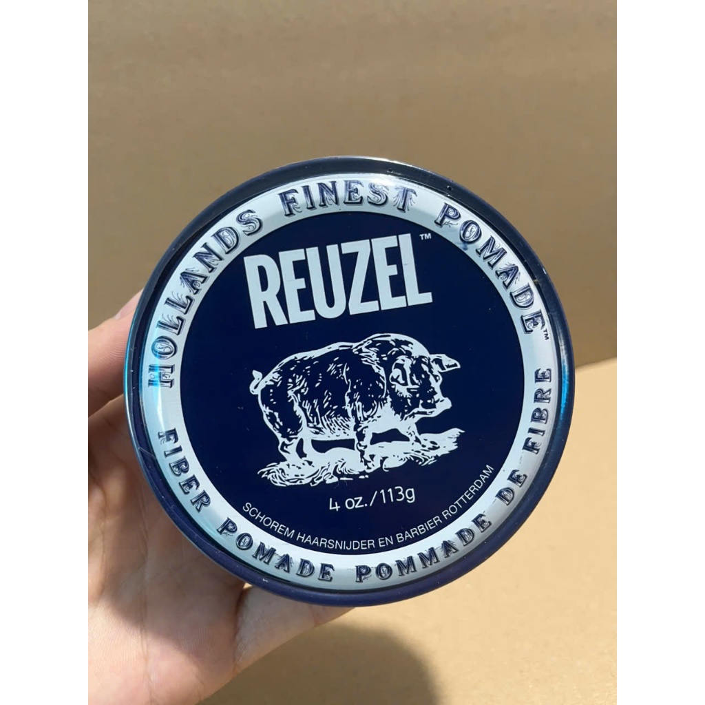 Sáp Tạo Kiểu Giữ Nếp Tóc Chắc, Có Độ Bóng Nhẹ, Gốc Nước Reuzel Fiber Pomade 340g