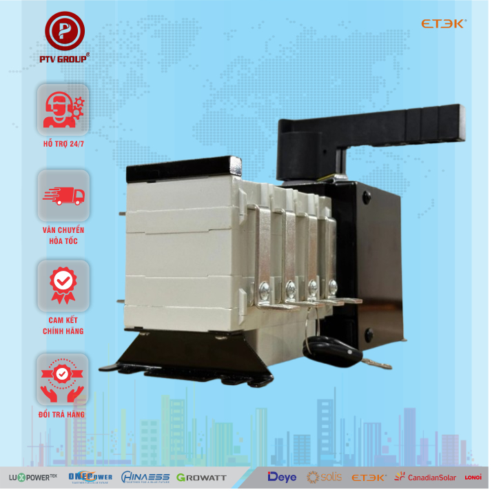 ATS LYQ 3 PHA 125A - ATS 4P 125A 250A  | Chuyển Nguồn Công Suất Lớn | PTV GROUP | Bảo Hành 1 Năm