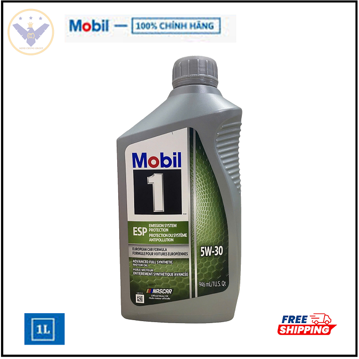 Dầu nhớt tổng hợp nhập khẩu MOBIL 1 ESP 5W30 (1 Lít)