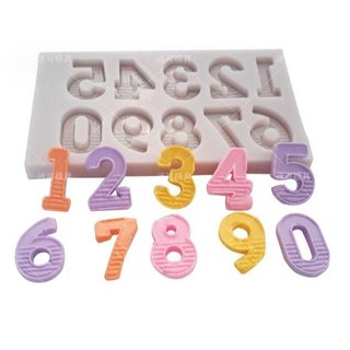 Khuôn silicon/nhựa làm socola/fondant - chữ cái/chữ số
