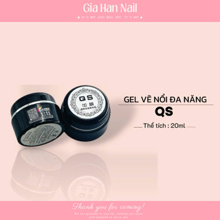  Gel thủy tinh QS gel vẽ nổi QS gel QS chính hãng mã QR - GIA HAN Nail 