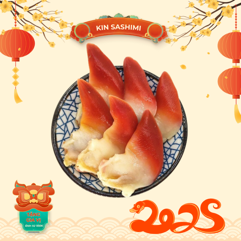 [GIAO NHANH TPHCM 2H] - Sò đỏ Hokkigai (10 MIẾNG/1 phần) - [HÀNG CHUẨN SASHIMI]