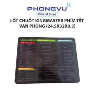  Miếng Lót Chuột Kingmaster Phím Tắt Văn Phòng  24.5X32X0.3  - Không bảo hành 