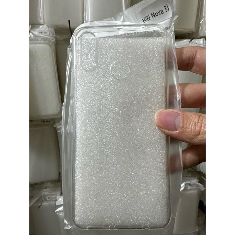 Ốp lưng Huawei Nova 3i silicon giả da,chống sốc auto Focus, Ốp dẻo trong suốt Nova 3i