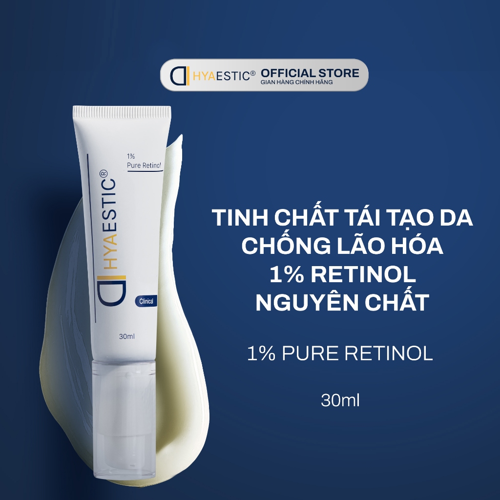 Tinh chất tái tạo da chống lão hóa 1% Retinol nguyên chất Hyaestic 1% Pure Retinol (30ml)