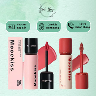 Son Kem Bùn Mooekiss Nhung Mờ Vỏ Hồng Đen Velvet Lip Mud Mịn Môi 3g