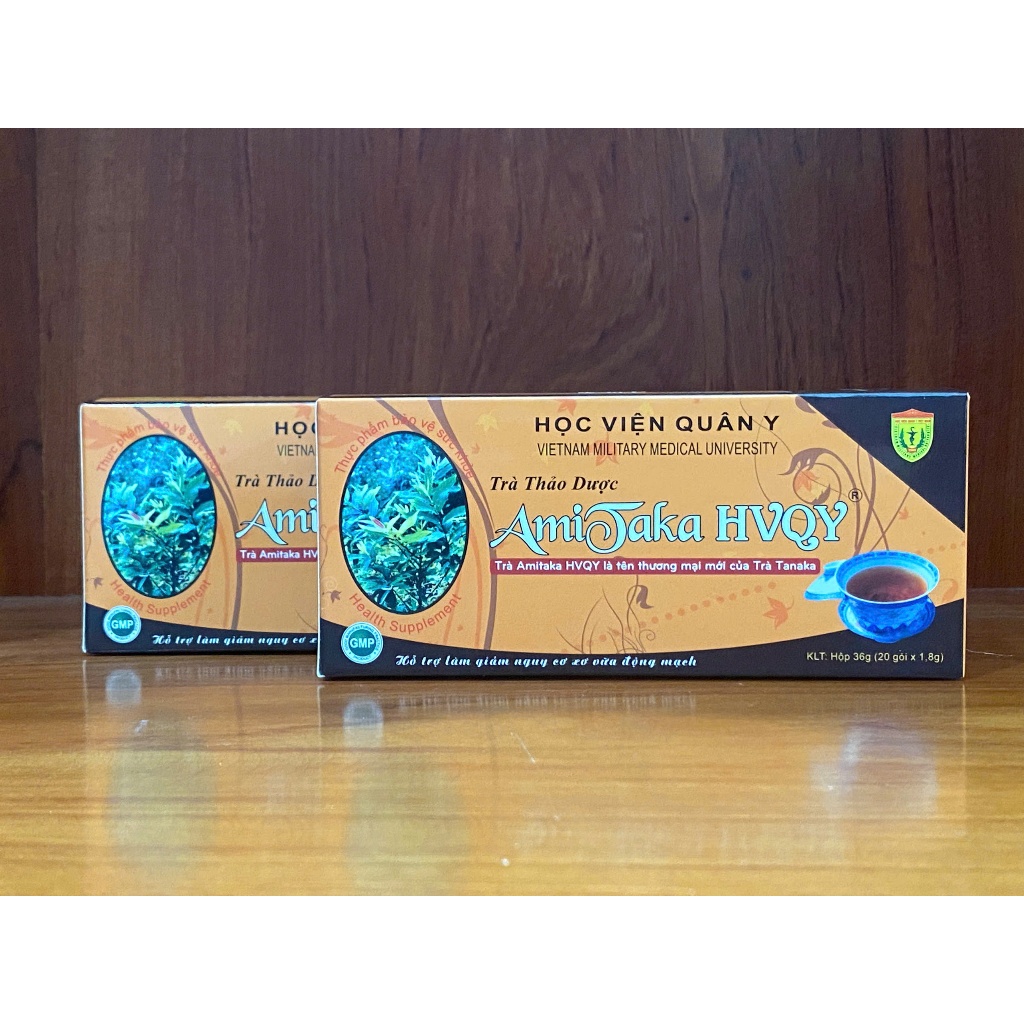 2 hộp trà amitaka Học viện quân y ngăn ngừa xơ vữa động mạch, giúp ngủ ngon