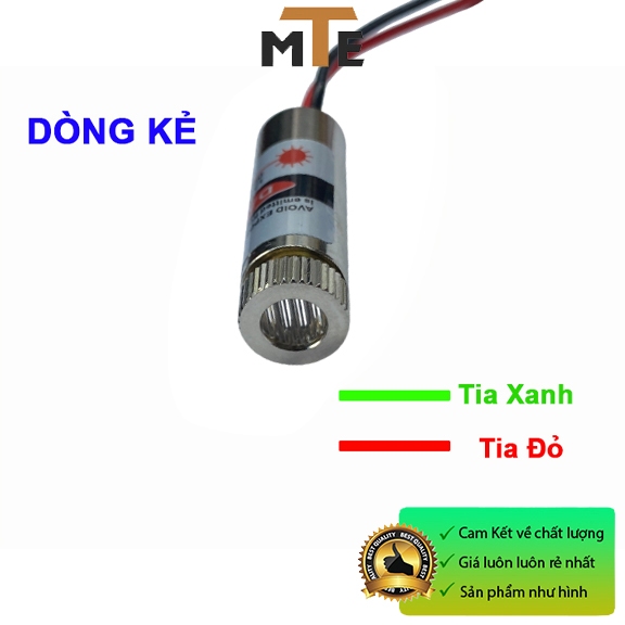 Đầu phát tia laze DÒNG KẺ 3-5V 5MW - Module laser sáng đỏ vạch ngang 12mm có điều chỉnh tiêu cự