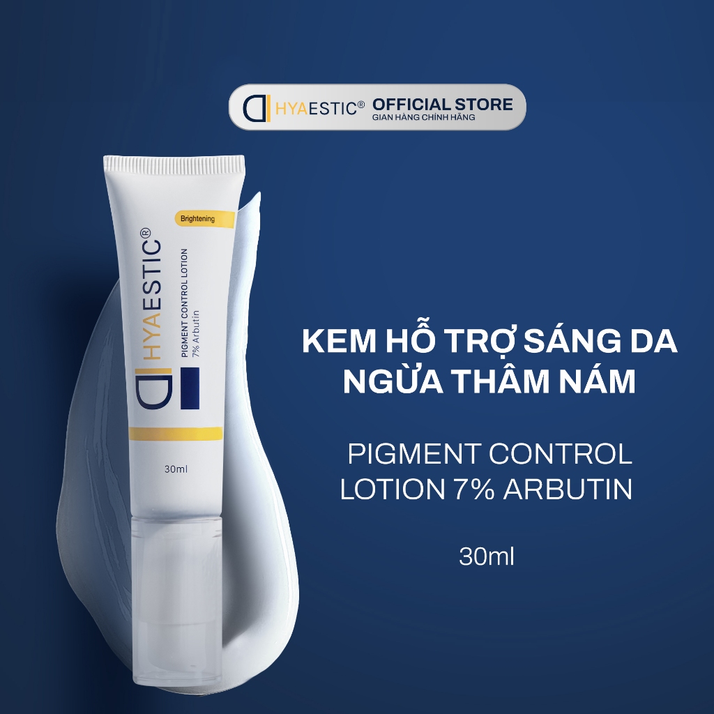 Kem hỗ trợ sáng da ngừa thâm nám Hyaestic Pigment Control Lotion 7% Arbutin (30ml)