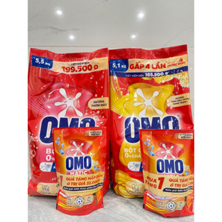 Bột giặt OMO mẫu mới an toàn cho da tay 5,1kg và 5,5kg