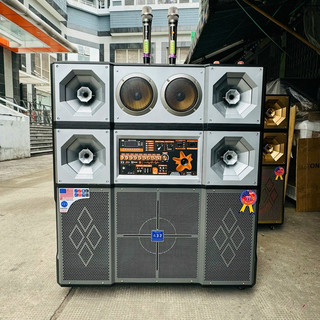  VỎ THÙNG LOA KÉO 2 BASS 40 4 TREBLE 2 TRUNG 16 NẮP GẬP LÊN XUỐNG CAO CẤP - 432VIETNAM 