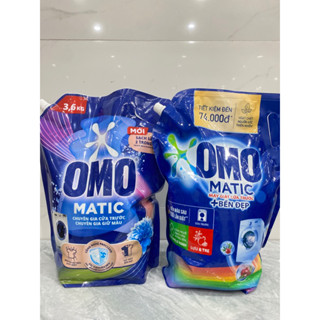 Nước giặt OMO Matic cửa trước bền đẹp hương lựu tre 3,6kg