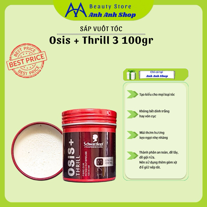 Sáp Vuốt Tóc Nam Osis THRILL 3