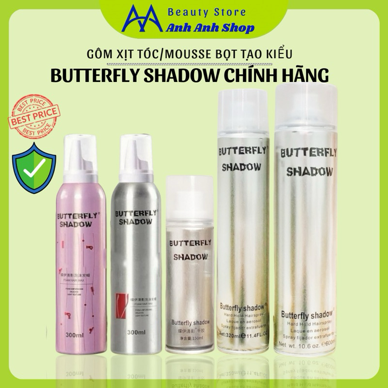 ✅GÔM XỊT TÓC 320ML SHADOW CHÍNH HÃNG GÔM XỊT CỨNG