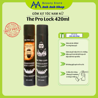 Gôm  The Pro lock 420ml 2 màu giữ nếp cả ngày - Thơm mùi hương dịu mát- gửi random - hàng chính hãng