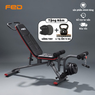 Ghế tập tạ đa năng, Chịu tải 200KG Có đá chân - FED-XM0118