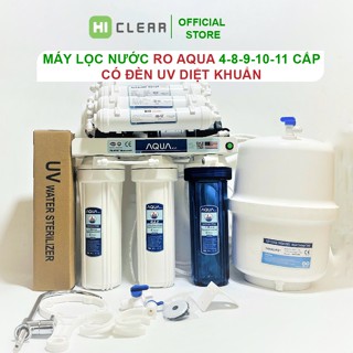 Máy lọc nước RO không vỏ tủ AQUA 8 9 10 cấp lọc , Lắp gầm bếp chính hãng AQUA Đại Lý Lọc Nước HN