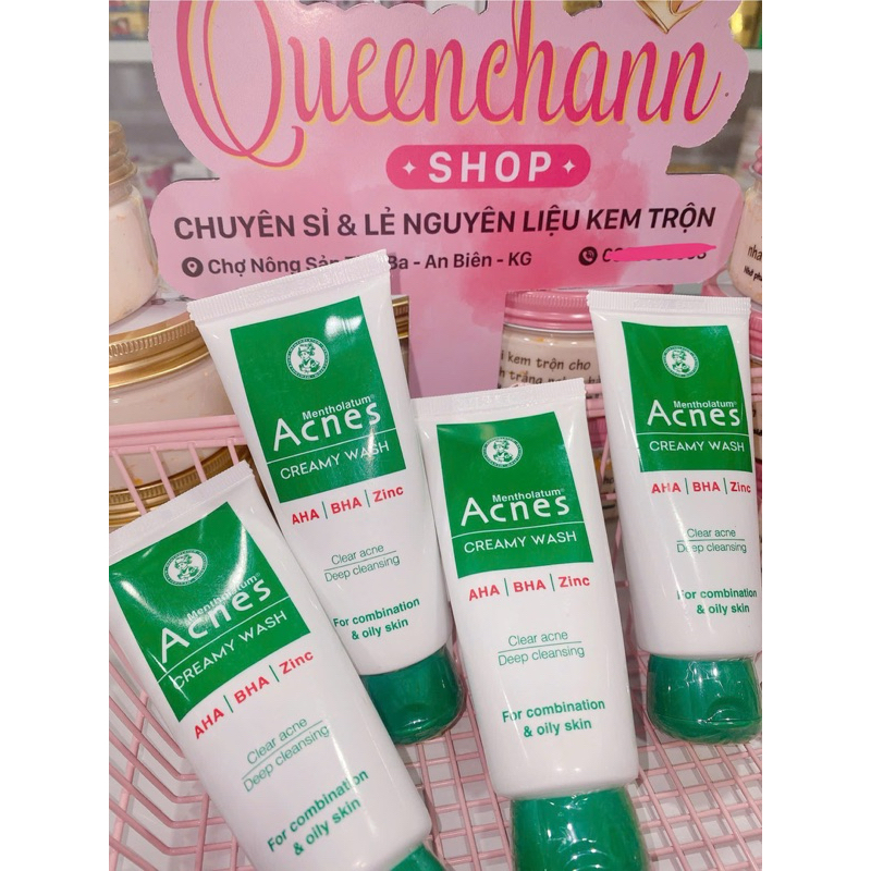 Sữa rửa mặt ngăn ngừa mụn Acnes Creamy Wash 100g