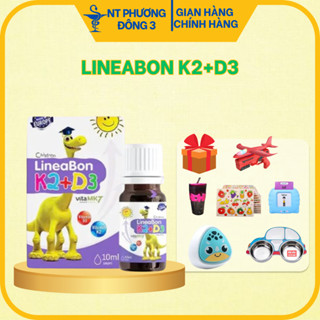 Lineabon K2D3 bổ sung vitamin giúp tăng cường hấp thu canxi tối đa cho trẻ cao lớn khỏe mạnh (10ml)