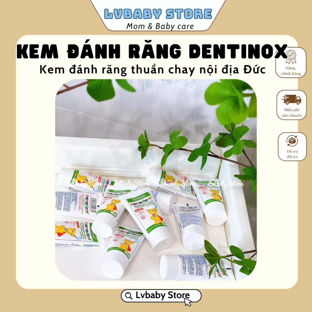 Kem đánh răng Dentinox Đức-𝐭𝐡𝐮𝐚̂̀𝐧 𝐜𝐡𝐚𝐲 𝐤𝐞̂́𝐭 𝐡𝐨̛̣𝐩 𝐦𝐮𝐨̂́𝐢 𝐯𝐢 𝐥𝐮̛𝐨̛̣𝐧𝐠 đ𝐨̂̀𝐧𝐠 𝐜𝐚̆𝐧 𝐜𝐡𝐨 𝐛𝐞́ 𝐭𝐮̛̀ 𝟎𝐦+ (An toàn khi nuốt)