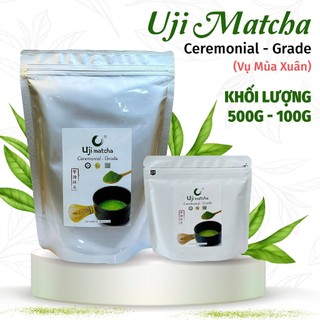  BỘT TRÀ XANH: UJI CEREMONIAL GRADE MATCHA NHẬT Gói 100g - 500g - TOBEE FOOD lên màu đẹp và mùi thơm 