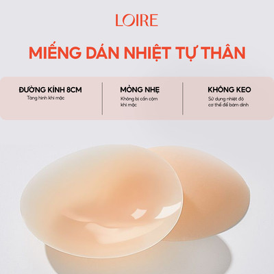 Miếng Dán Ngực Tàng Hình Tự Dính Nhờ Nhiệt Độ Cơ Thể Loirechic MD26