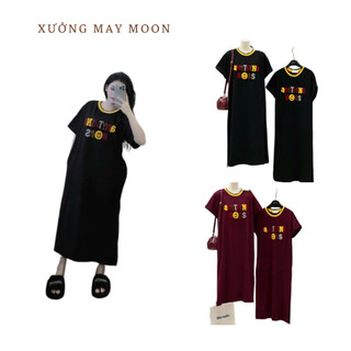 Đầm Suông Chữ Xù ANYTHING Cổ Bo Len From Rộng Dáng Dài Thiết Kế Sang Trọng Mẫu Đẹp Trong Năm
