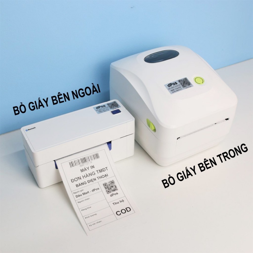 Máy in đơn hàng TMĐT từ Điện Thoại Qua Bluetooth dPos 488BT 888BT in tem mã vận chuyển, tem, ảnh cho Android và iPhone | BigBuy360 - bigbuy360.vn