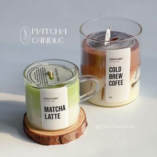 Cốc Nến Thơm Tạo Hình Ly Cafe Latte & Mattcha Latte Hương Thơm Dịu Nhẹ Làm Quà Tặng