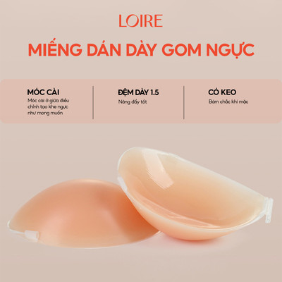 Miếng dán ngực dày gom ngực silicon Loirechic MD13