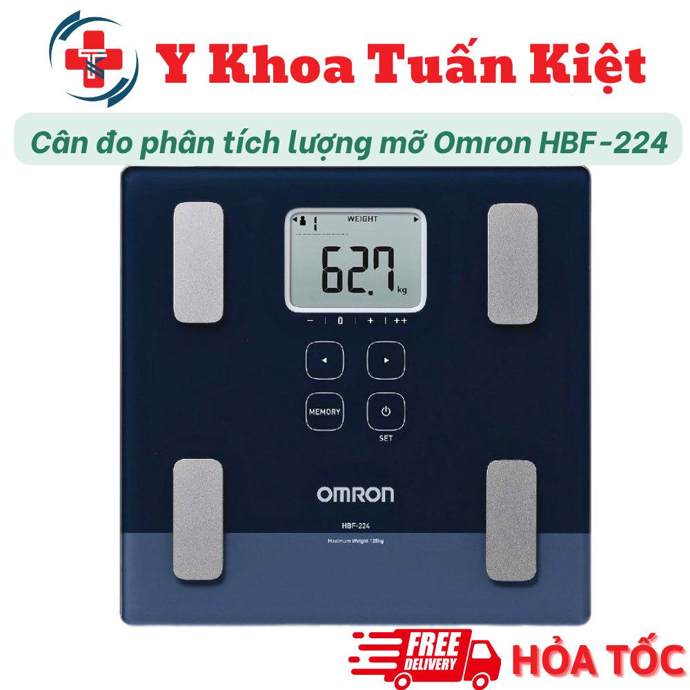 ✅Cân đo phân tích lượng mỡ Omron HBF-224
