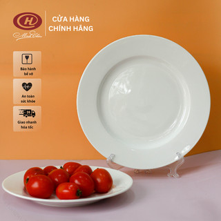 Đĩa Tròn Cạn Trắng Trơn Cỡ Lớn Giá Tốt - Sứ Minh Châu