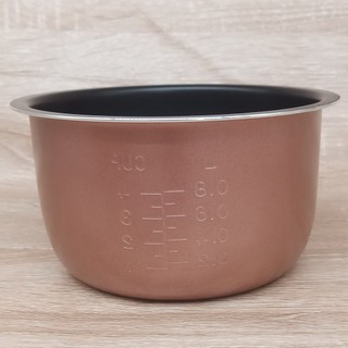 Lòng nồi cơm điện 0.8 L SIÊU DẦY chống dính màu Đen, ngoài mạ Đồng diệt khuẩn, nặng 255 gr