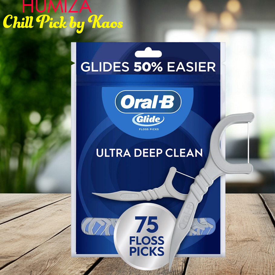 Tăm chỉ nha khoa Oral-B Glide Ultra Deep Clean, Hương bạc hà mát lạnh, 75 chiếc