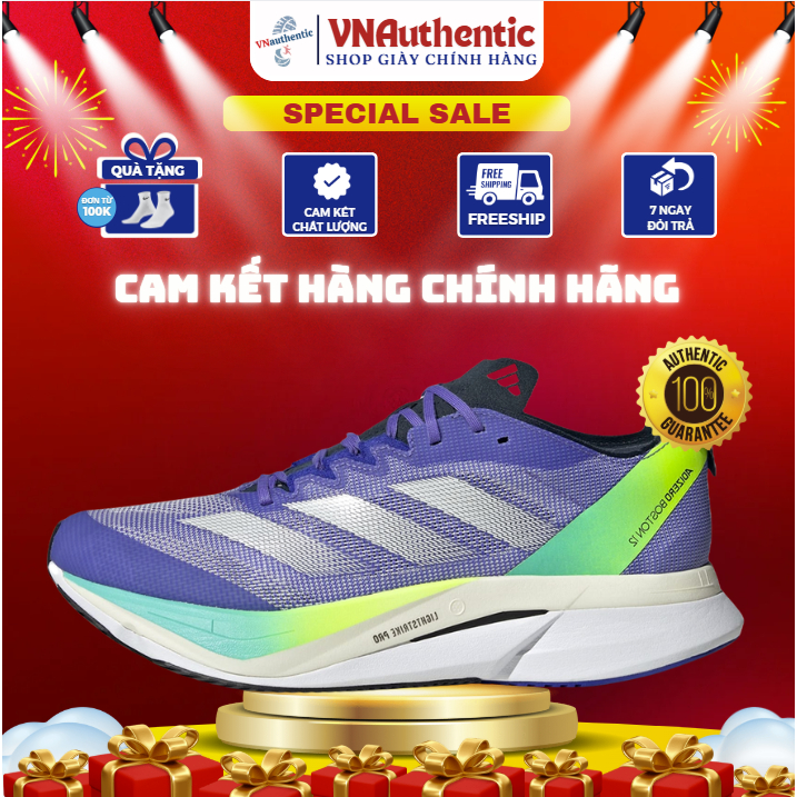 [Cam Kết Chính hãng] Giày thể thao Adizero Boston 12 'Cobalt Blue' IF9211, Full Phụ Kiện tặng kèm tấ