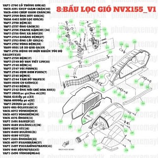 [Chính hãng Yamaha][8:BẦU LỌC GIÓ] YADA-6101-NVX V1-Ốp pô e (23)