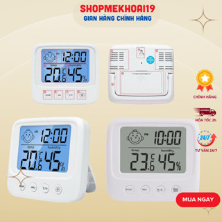 Nhiệt Ẩm Kế Điện Tử 3 Trong 1 Nhiệt Kế Phòng Đo Nhiệt Độ Phòng Ngủ Máy Đo Độ Ẩm-Khoaibaby