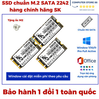  Ổ cứng SSD chuẩn M.2 SATA 2242 chính hãng SK 128G 256G 512G + Cài win miễn phí 