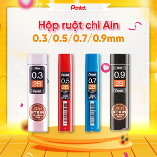 Ruột Chì Kim Pentel C275 0.5mm 2B Siêu Cứng - Ngòi Chì Thay Thế Nhiều Cỡ