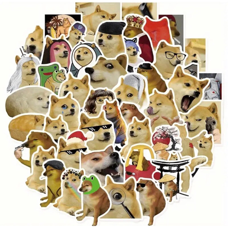 100 sticker mr chem dog meme  - Đề Can Vinyl Chống Thấm Nước Cho Laptop, Vỏ Điện Thoại ,Ván Trượt (M