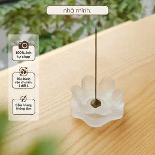  Đế Cắm Nhang Hoa Sen Trong Suốt Hoa Sen Cắm Nhang Thuỷ Tinh Nhà Mình 