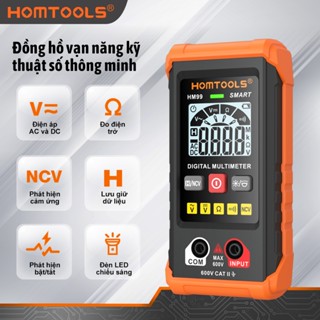  HOMTOOLS HM99 Phát hiện điện áp AC DC Đồng hồ vạn năng thông minh kỹ thuật số 600V NCV 