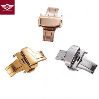 Khóa bướm đồng hồ ĐÔI có nút bấm cho dây đồng hồ da size 10mm 12mm 14mm 16mm 18mm 20mm 22mm