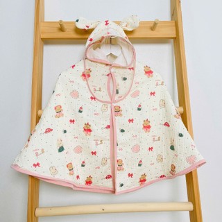 Áo choàng chống nắng cho bé, chắn gió chất xô muslin dày dặn kèm tấm chắn dài 68 - 73cmVANI KIDS