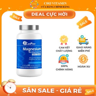 Thực Phẩm Bảo Vệ Sức Khoẻ CanPrev Magnesium Biglycinate 80mg Ultra Gentle - Hỗ Trợ Cơ Bắp, Cải Thiện Giấc Ngủ
