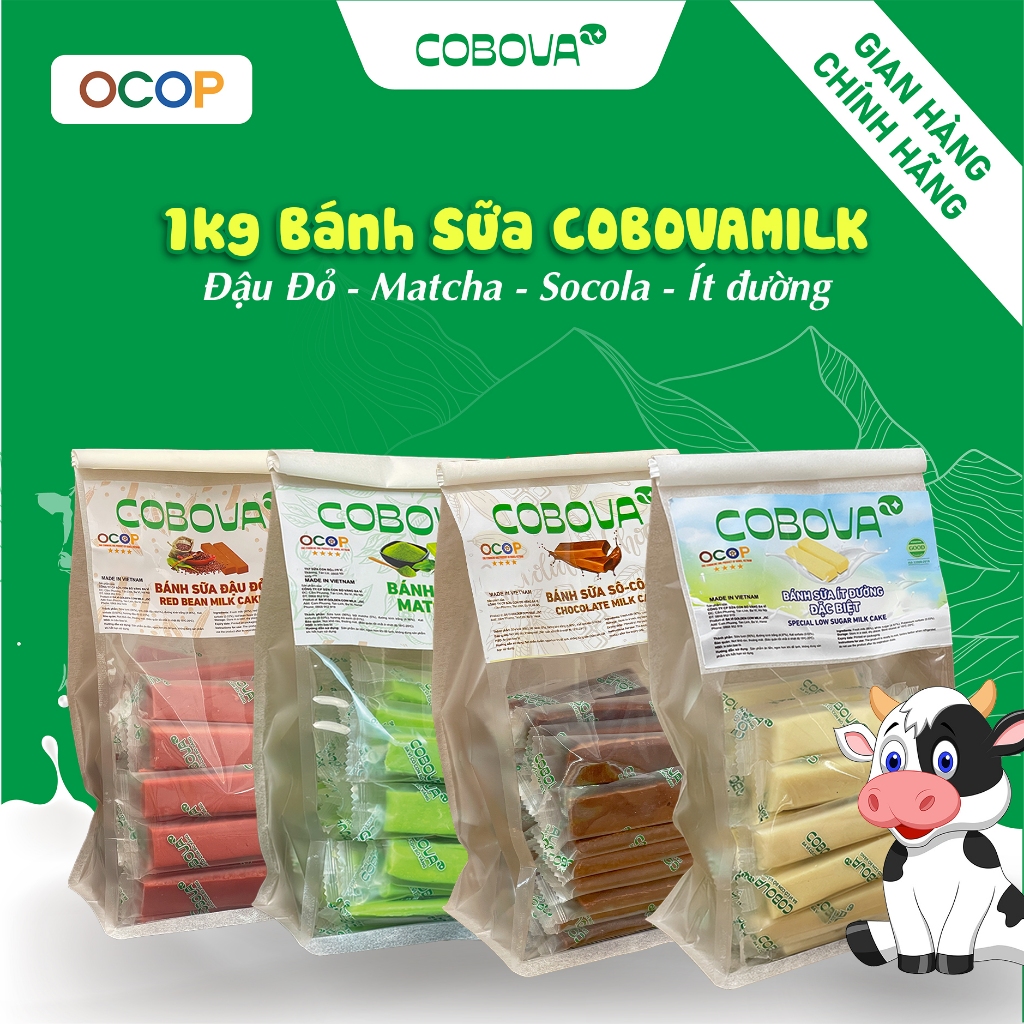 Bánh Sữa Ba Vì MIX 4 Hương Vị - Bánh Sữa Ba Vì - Túi 500g Thơm Ngon Đậm Vị Sữa
