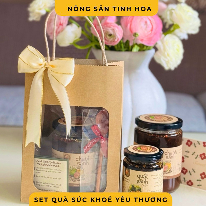 Set quà tặng Chanh sành kèm thìa gỗ xinh xắn (quà 20/11, quà 20/10, quà 8/3, quà tết)