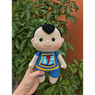 Búp bê len nhồi bông handmade  - Thần đồng đất việt (23cm)