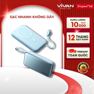 [BH 1 Năm] Pin dự phòng VIVAN VPB-W11/13/20 10000mAh thông minh không dây sạc nhanh từ tính 15W
